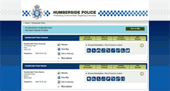 Desktop Screenshot of humbersidepolice.directenquiries.com