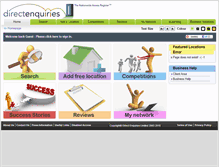 Tablet Screenshot of portals.directenquiries.com