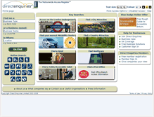 Tablet Screenshot of customers.directenquiries.com